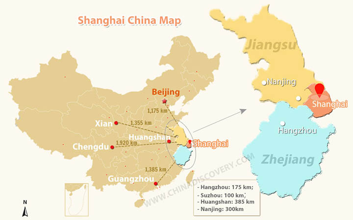Shanghai China Location map