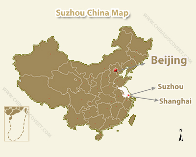 Suzhou Location Map